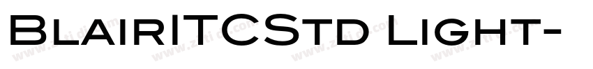 BlairITCStd Light字体转换